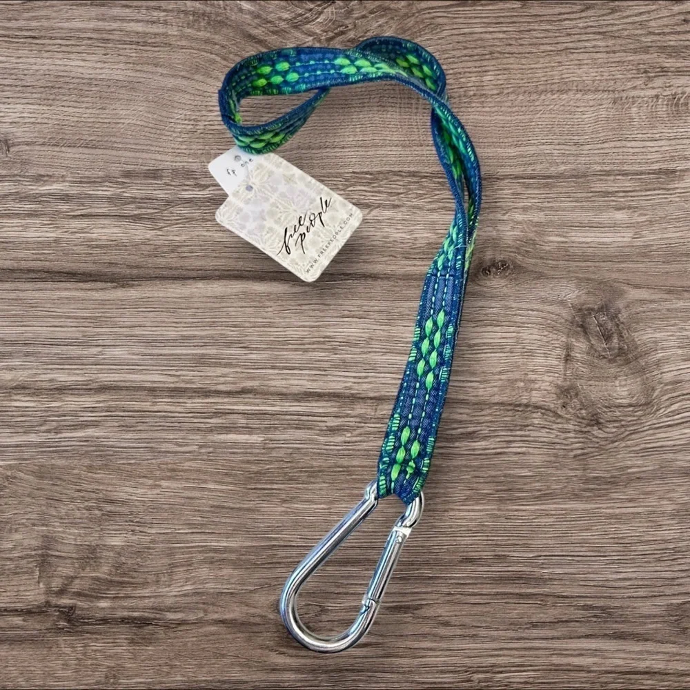 NWT Free People FP One Upcycled Lanyard in Blue